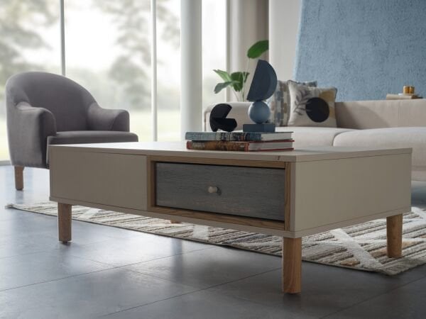 Linus Coffee Table Set With Drawers