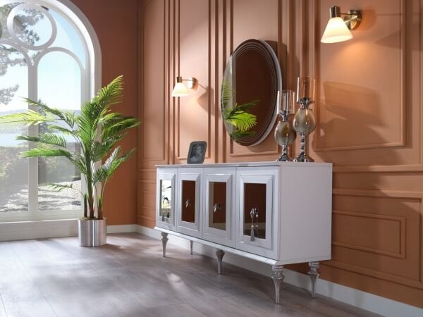 Platin Console Mirror