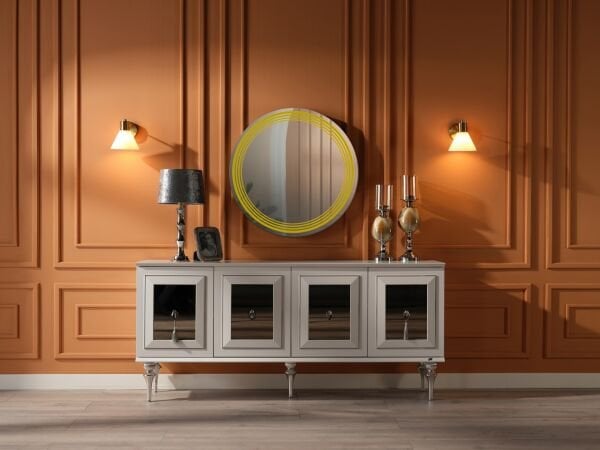 Platin Console Mirror