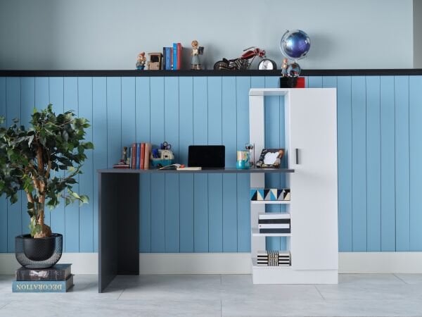 Snow Study Desk - Anthracite
