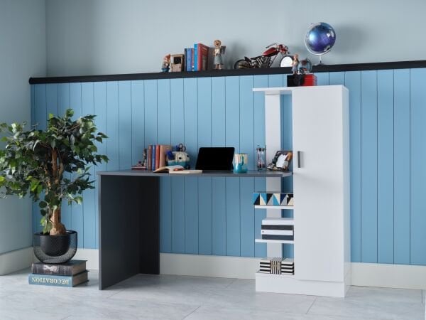 Snow Study Desk - Anthracite