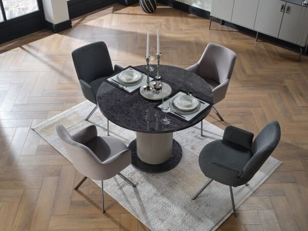 Alexa 8224 Döner Mekanizmalı 2'li Sandalye