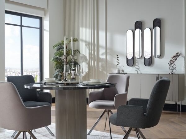 Alexa 8224 Döner Mekanizmalı 2'li Sandalye