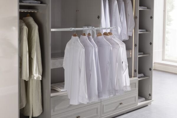 Briella Glass 6 Door Wardrobe