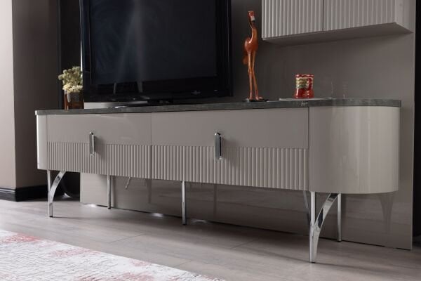 Serra Mini TV Sehpası Krom