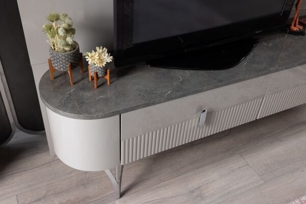 Serra Mini TV Sehpası Krom