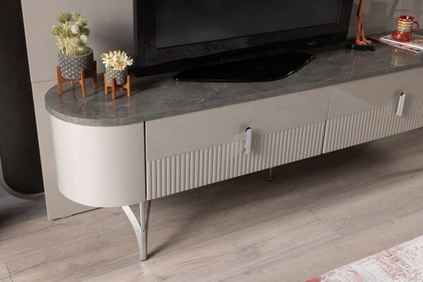 Serra Mini TV Sehpası Krom