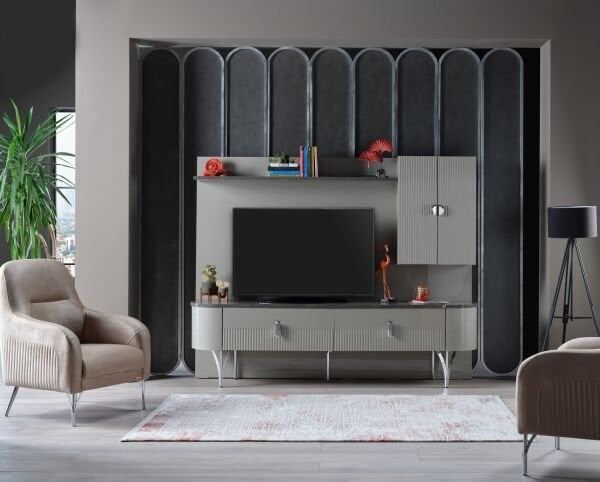 Serra Mini TV Sehpası Krom