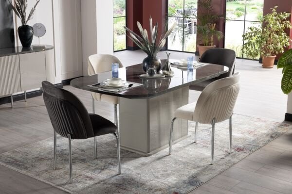 Serra 6268 2'li Sandalye Gri