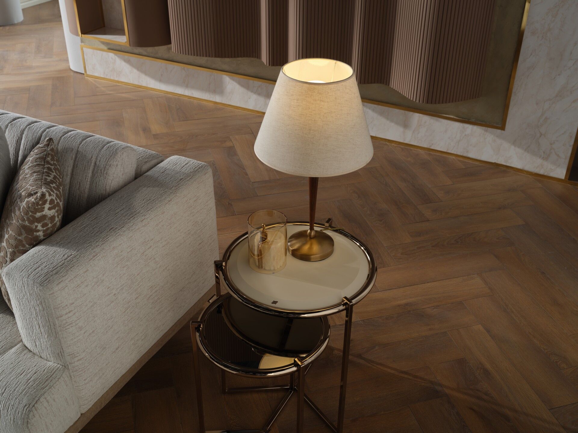 Shine Zigon Sehpa Takımı