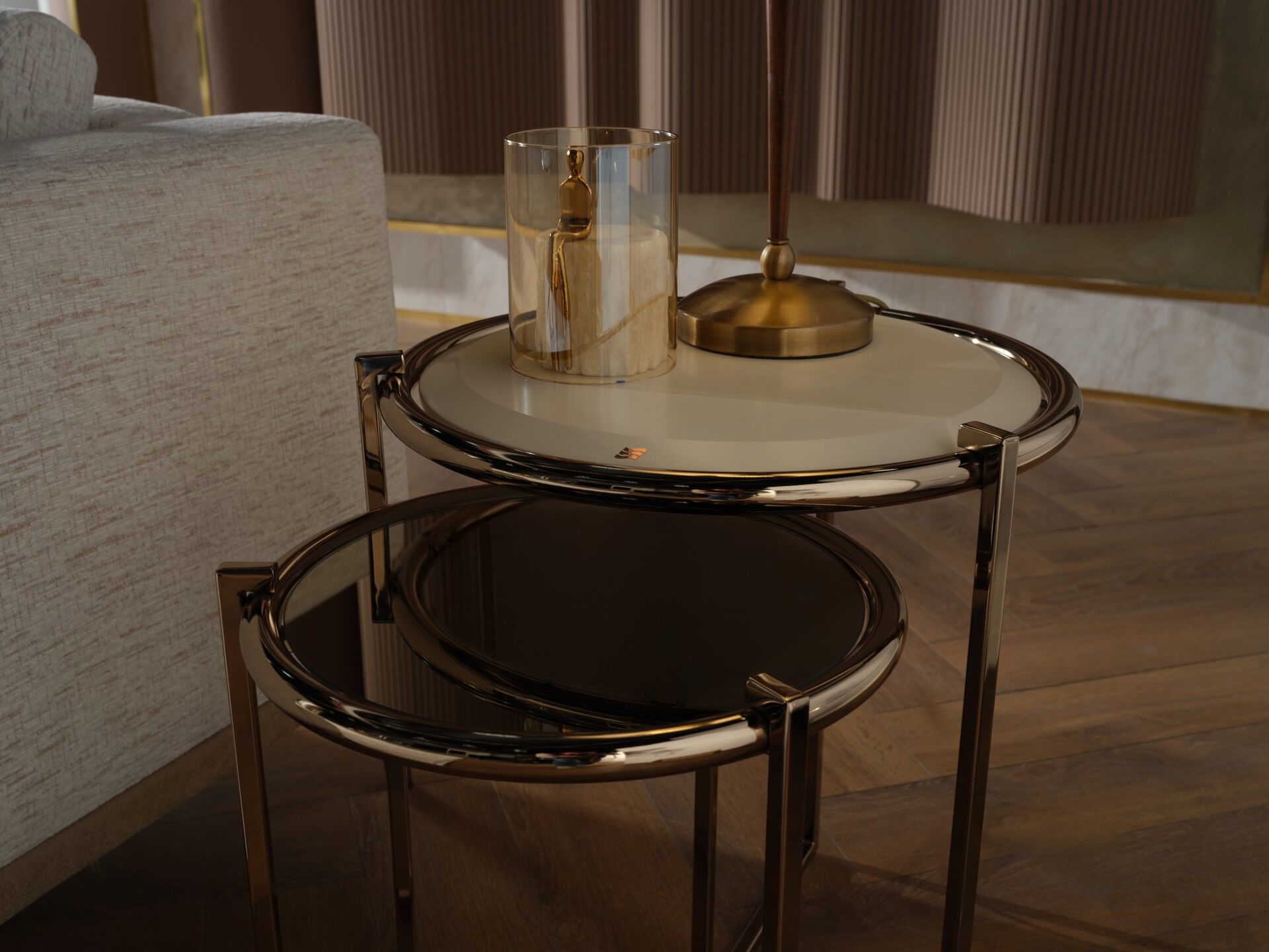 Shine Zigon Sehpa Takımı