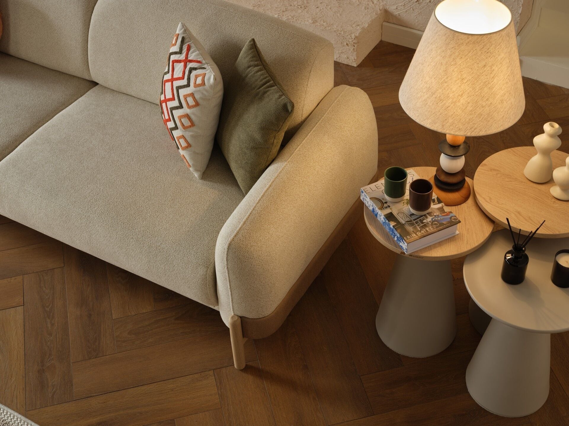 Borneo Bohem Zigon Sehpa Takımı