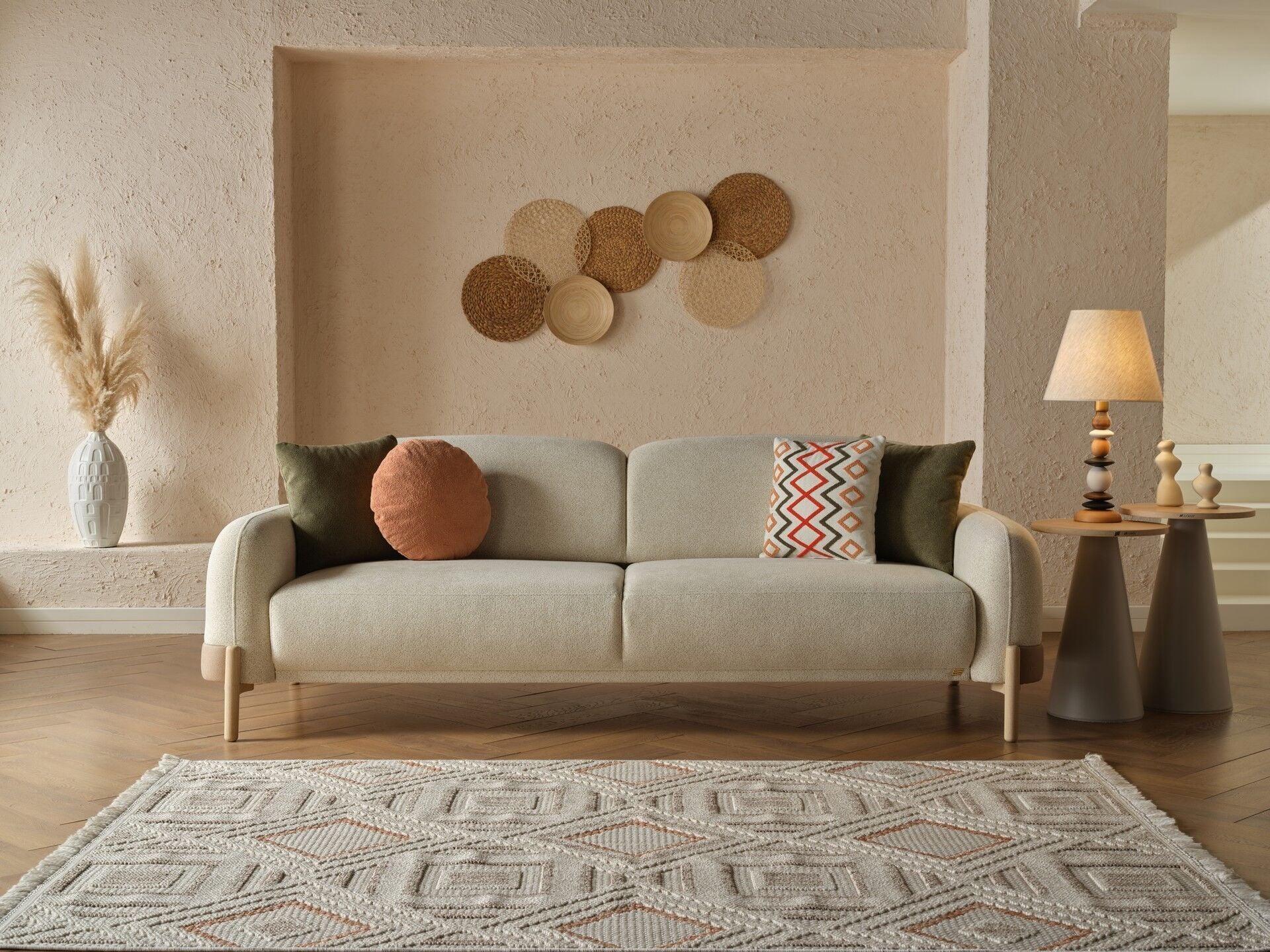 Borneo Bohem Zigon Sehpa Takımı