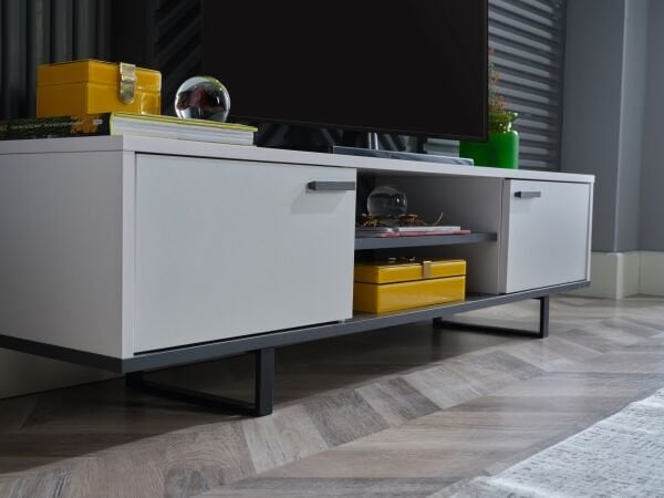Draw TV Sehpası Beyaz