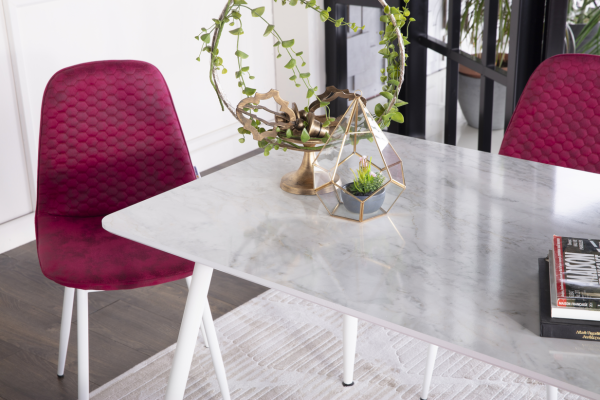 Marble Mutfak Masa Takımı Beyaz