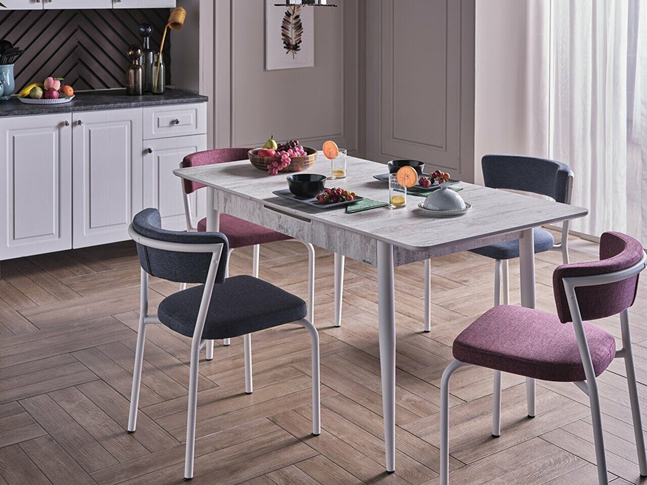 Marco Mutfak Açılır Masa Takımı