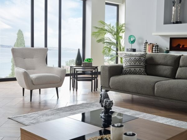 Alya Koltuk Takımı Yeşil - Siyah