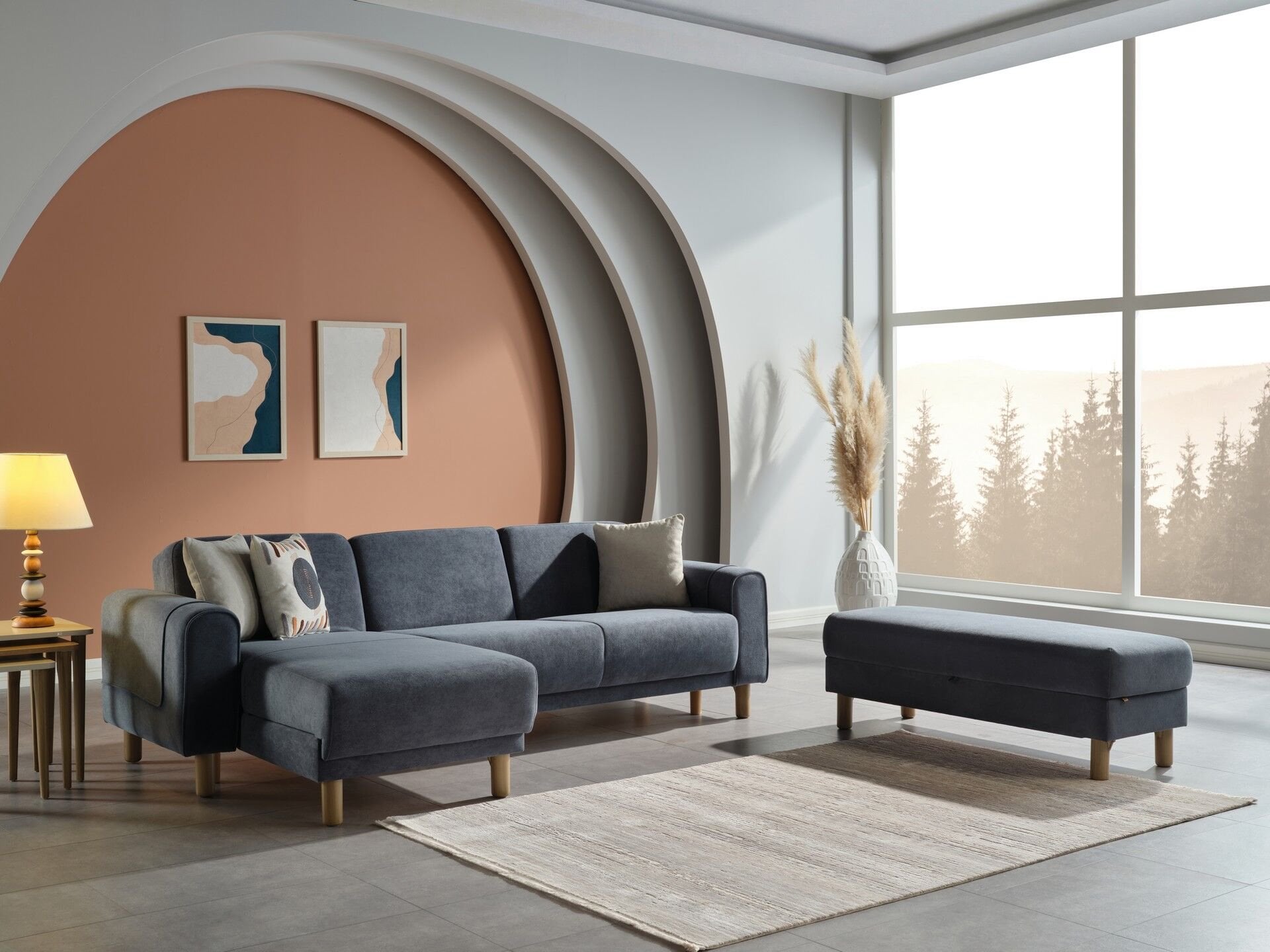 Legato Dikdörtgen Puf