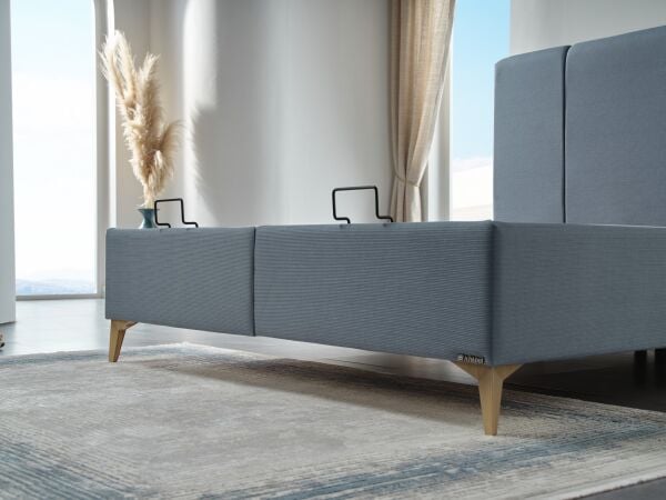 Alfa Düz Baza 180X200 - Mavi - Large (29 Cm)