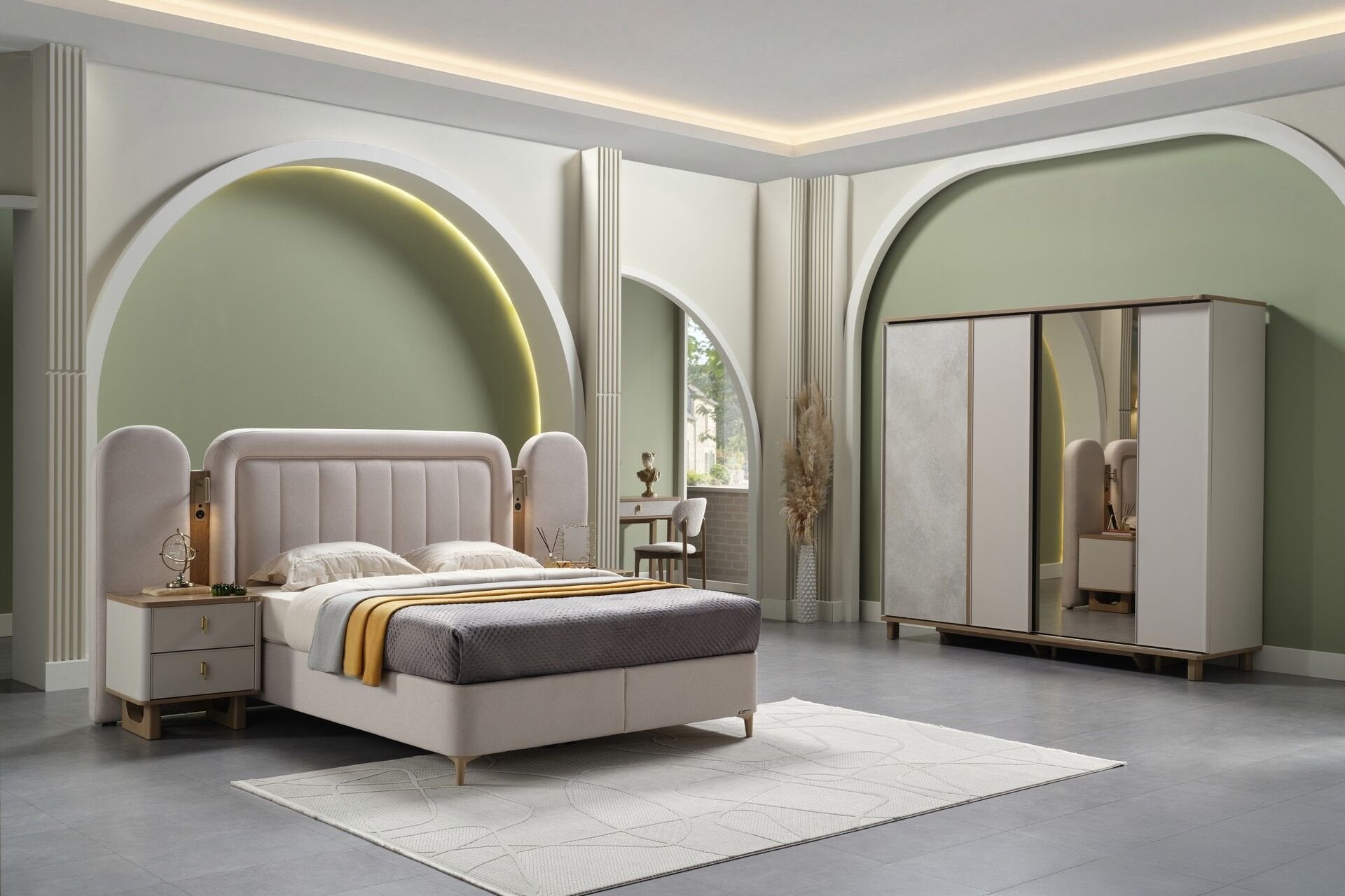 Destina Sürgülü Kapaklı Dolap