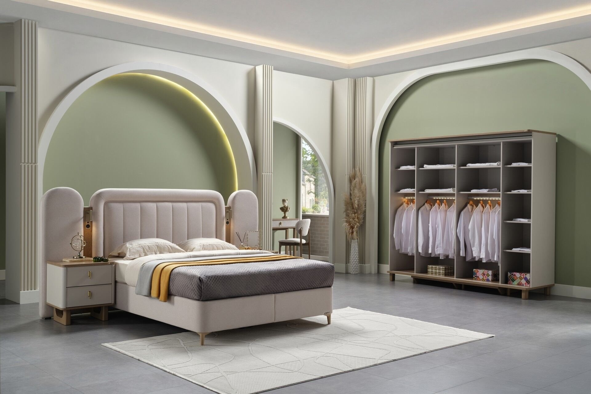 Destina Sürgülü Kapaklı Dolap