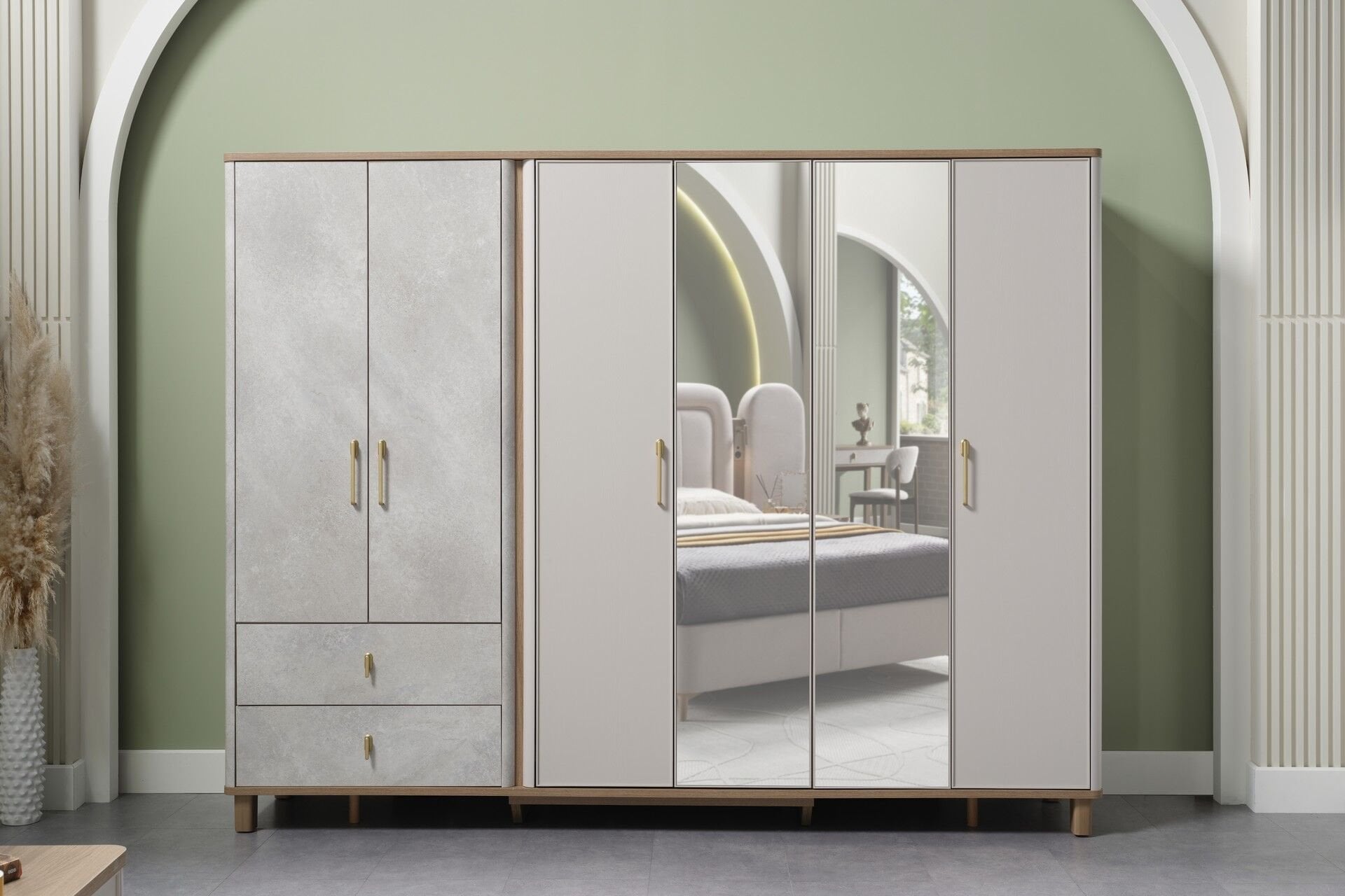 Destina 6 Kapaklı Dolap