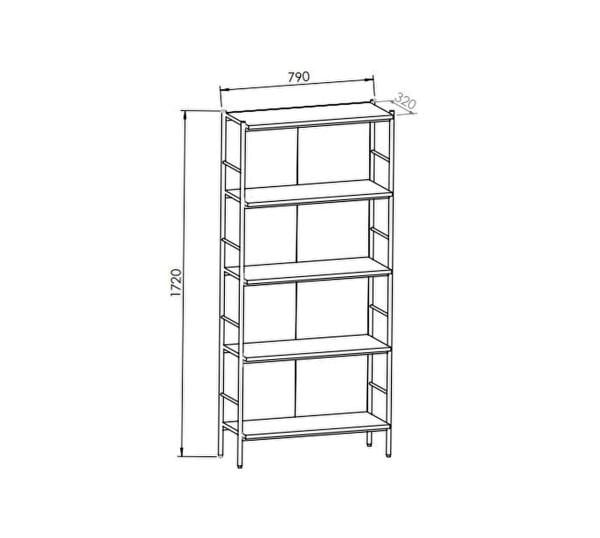 Asia Wide Bookcase