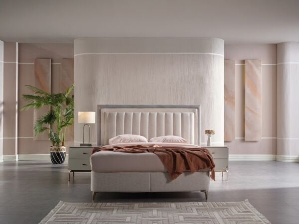 Oreo Düz Baza 160X200 - Mitra Bej - Medium (26 Cm)
