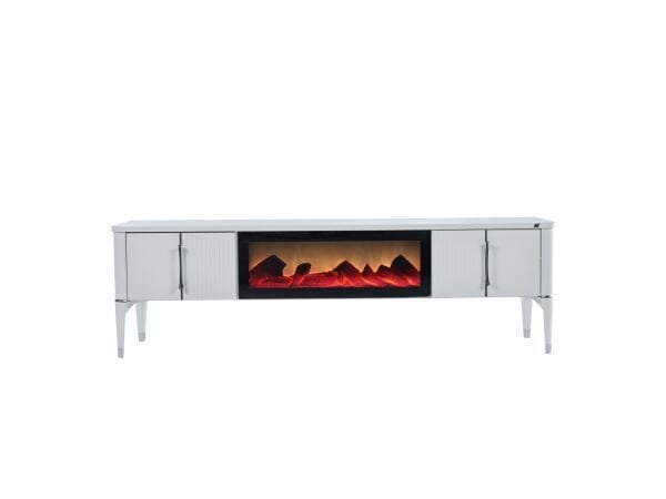 Arena TV Table With Fireplace
