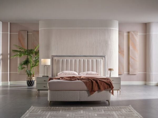 Oreo Düz Baza 100X200 - Mitra Bej - Medium (26 Cm)