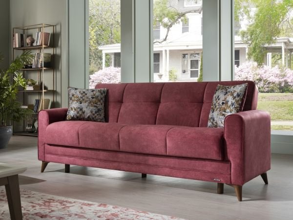 Star X Üçlü Koltuk Bordo