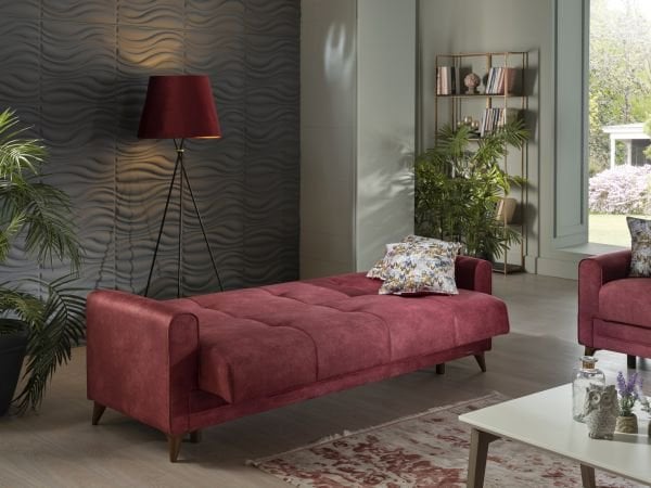 Star X Üçlü Koltuk Bordo