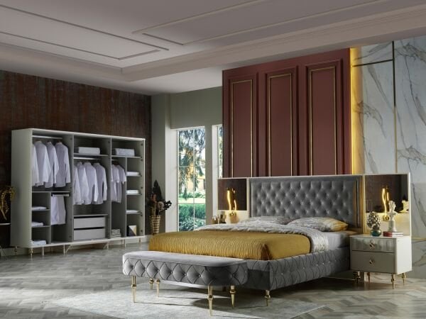 Blanca Yatak Odası Takımı Altın