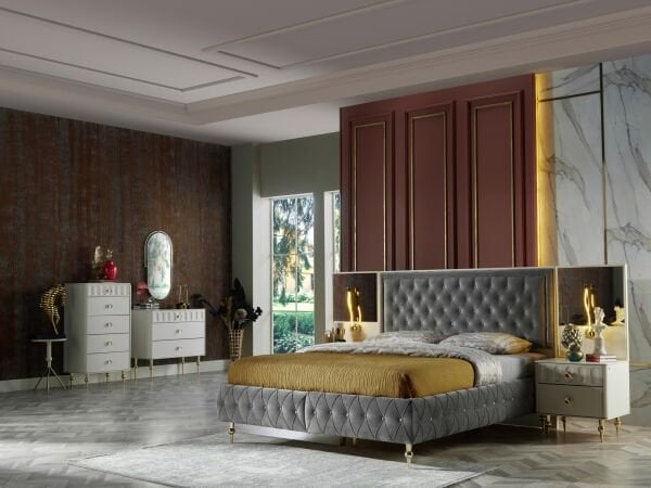 Blanca Yatak Odası Takımı Altın