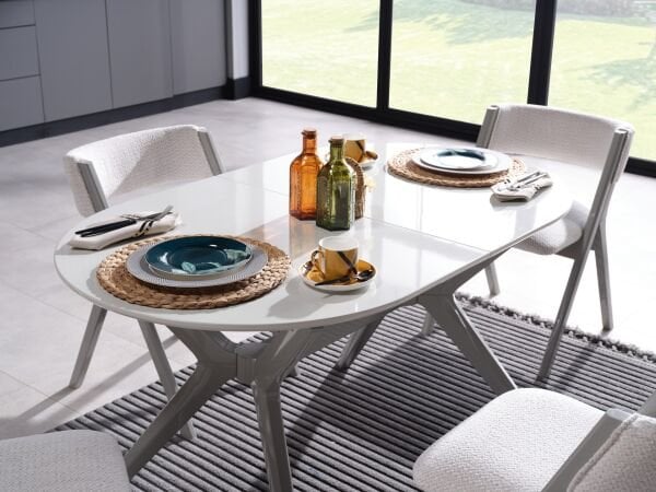 Ares Açılır Mutfak Masası - Bej Ayak