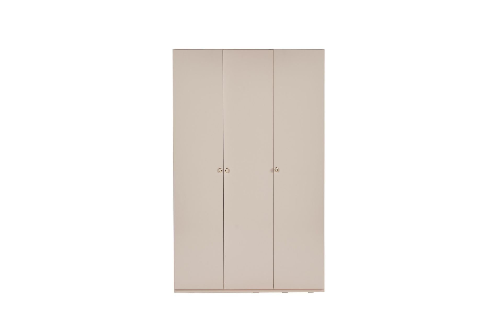 Smart 3 Door Wardrobe - Cream