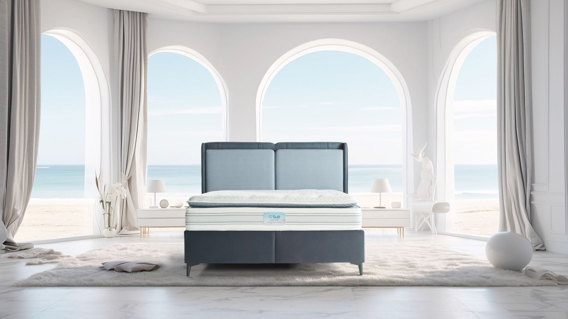 Suit Comfort Yatak Alfa  Baza ve Suit Başlık  Seti