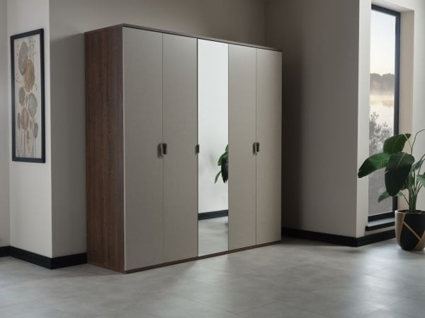 Cansas 5 Door Wardrobe