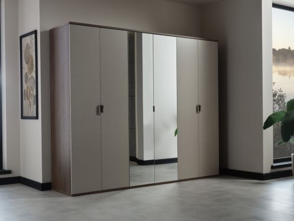 Cansas 6 Door Wardrobe