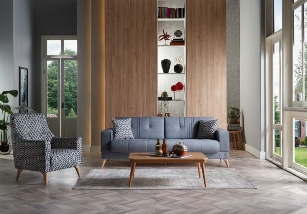 Elizya S Koltuk Takımı Gri