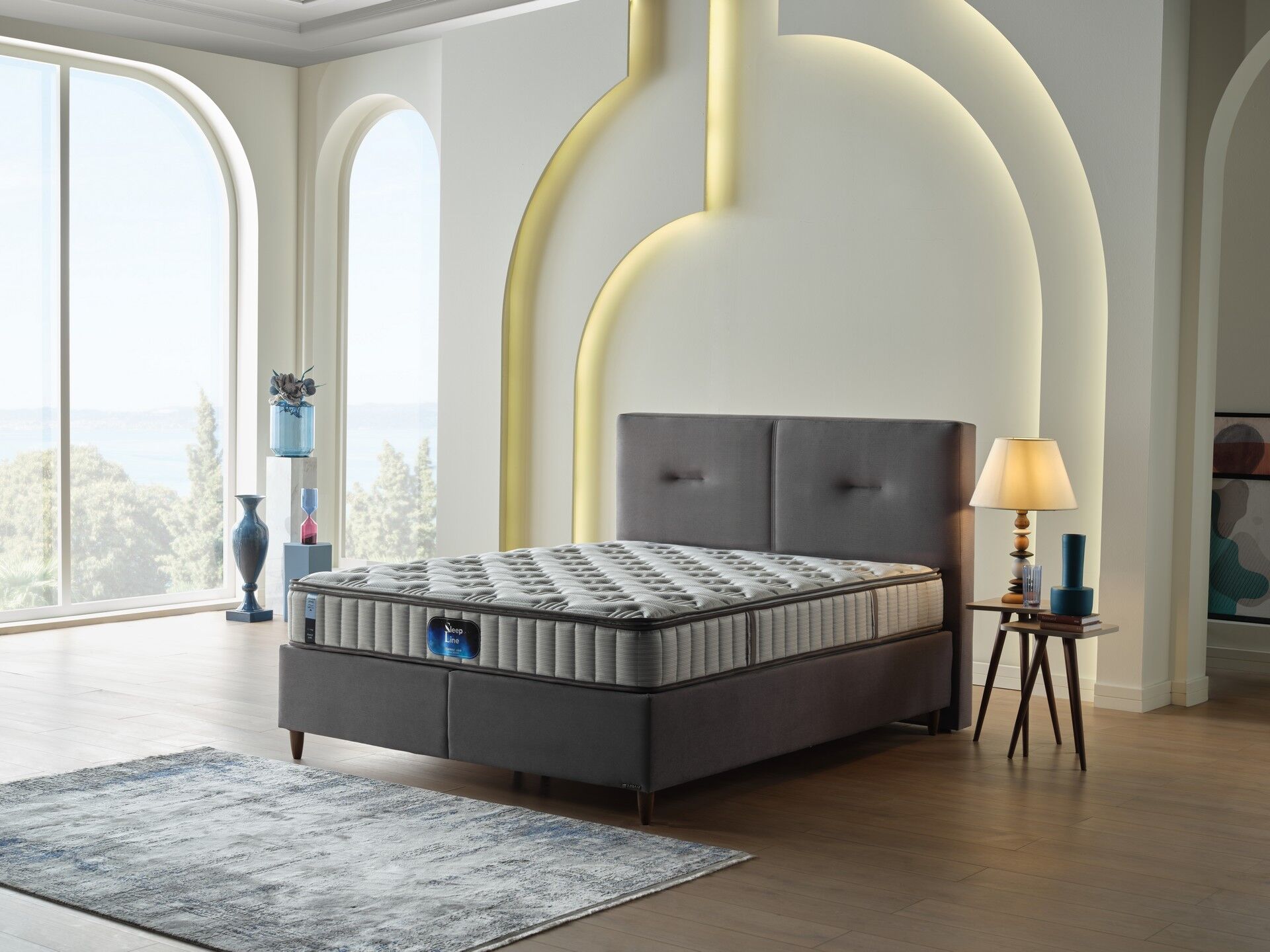 Sleep Line Yatak Beta Baza Delta Başlık Seti